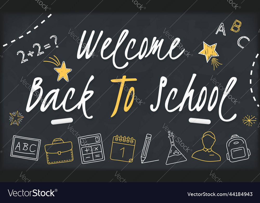 Back to school Royalty Free Vector Image - VectorStock