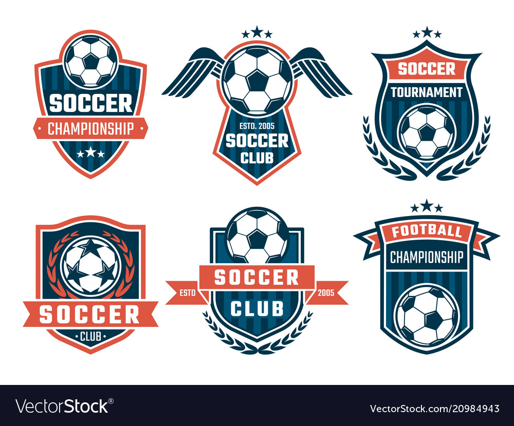 2023 football champions badge Royalty Free Vector Image