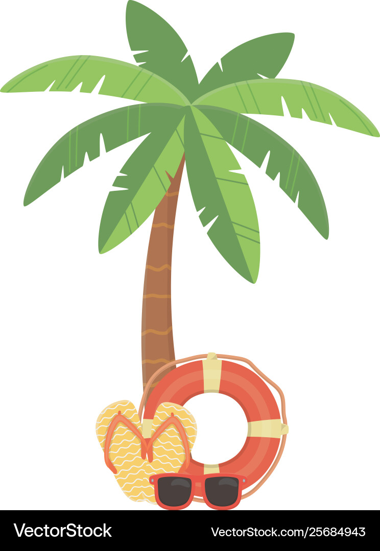 Palm tree design Royalty Free Vector Image - VectorStock