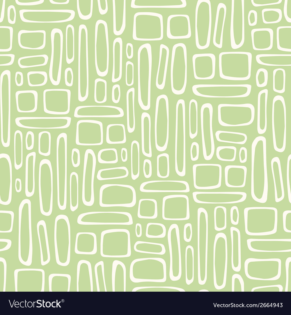 Seamless pattern with abstract doodle square