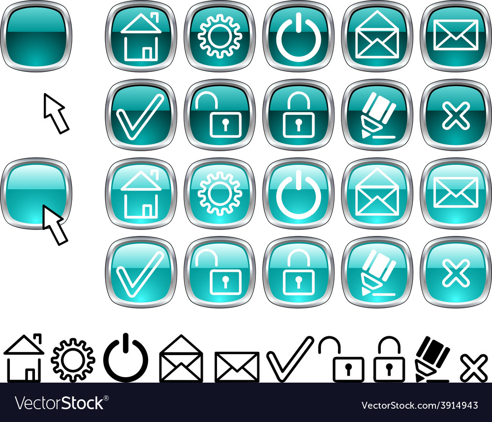 Set of web icons