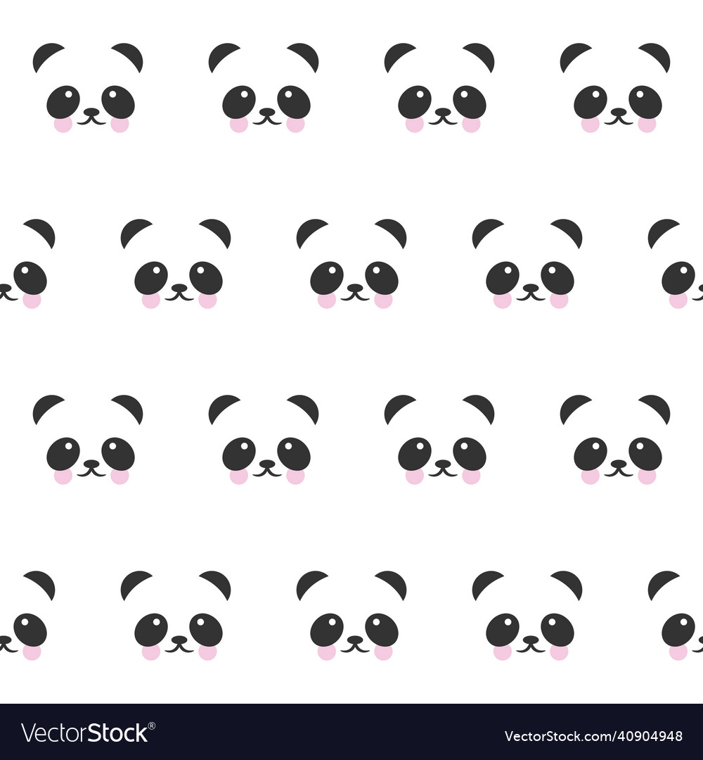 Cute panda nahtlose Muster Hintergrund