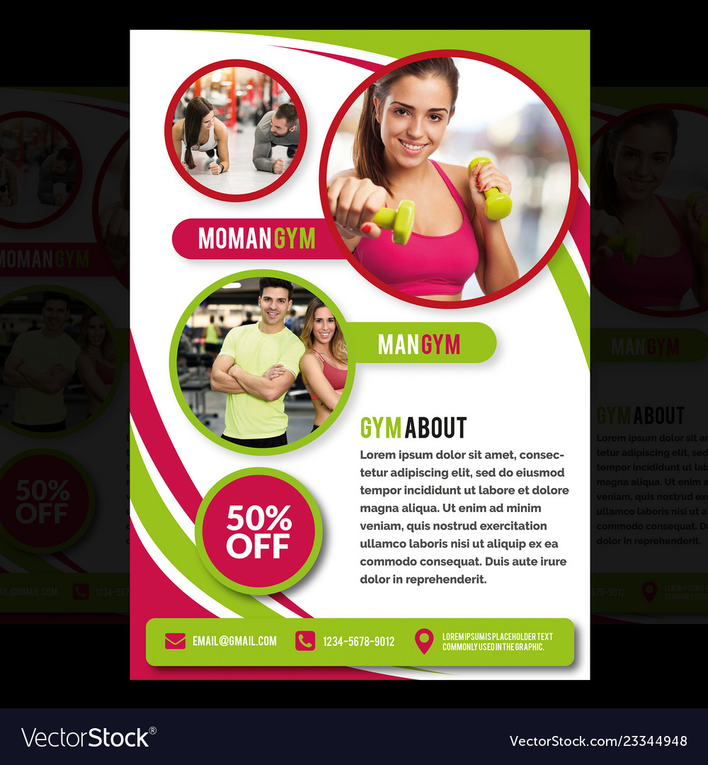gym flyer gym brochure