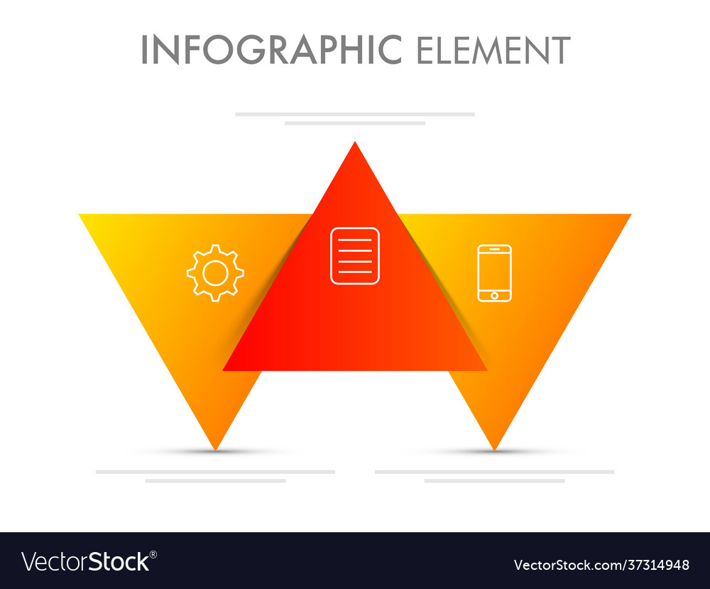 Infographic element with web symbols vector image Infographic element with web symbols