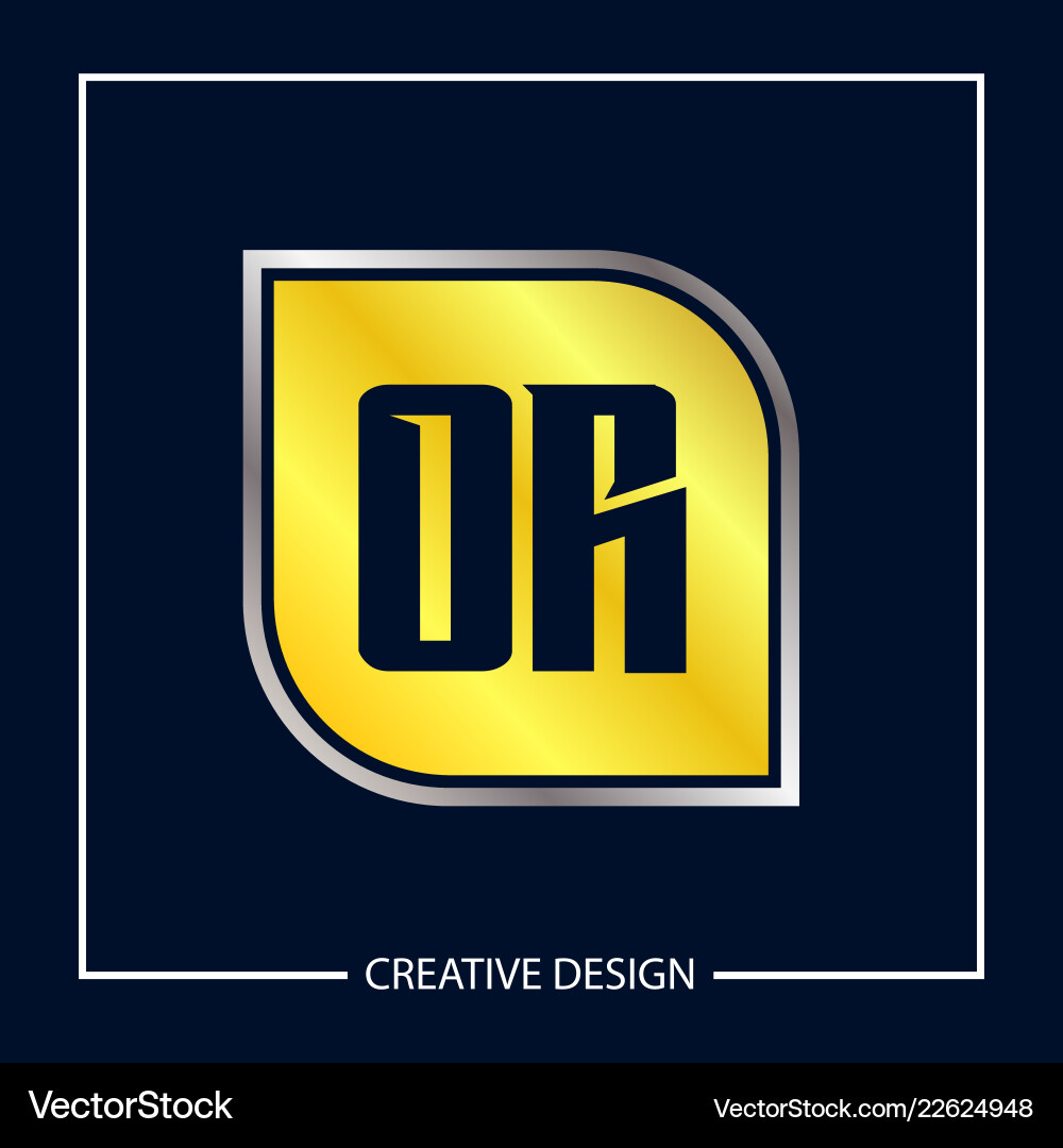 Initial letter or logo template design Royalty Free Vector