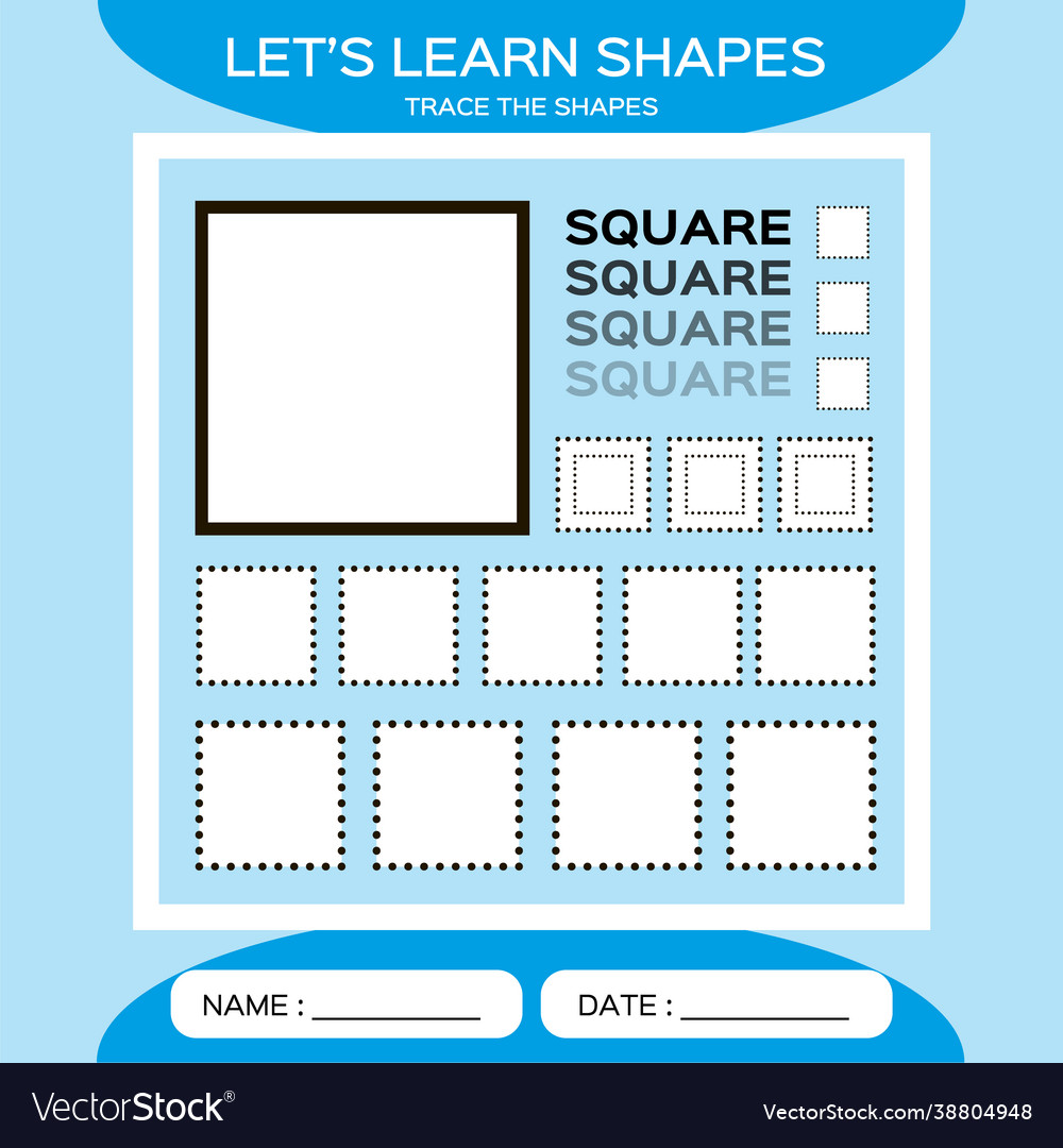 Square basic geometric shapes elements