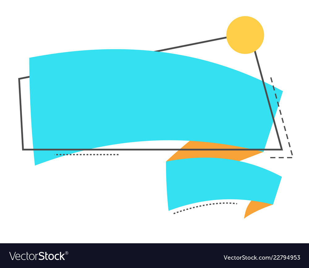 Blank banner paper with bright ribbon Royalty Free Vector