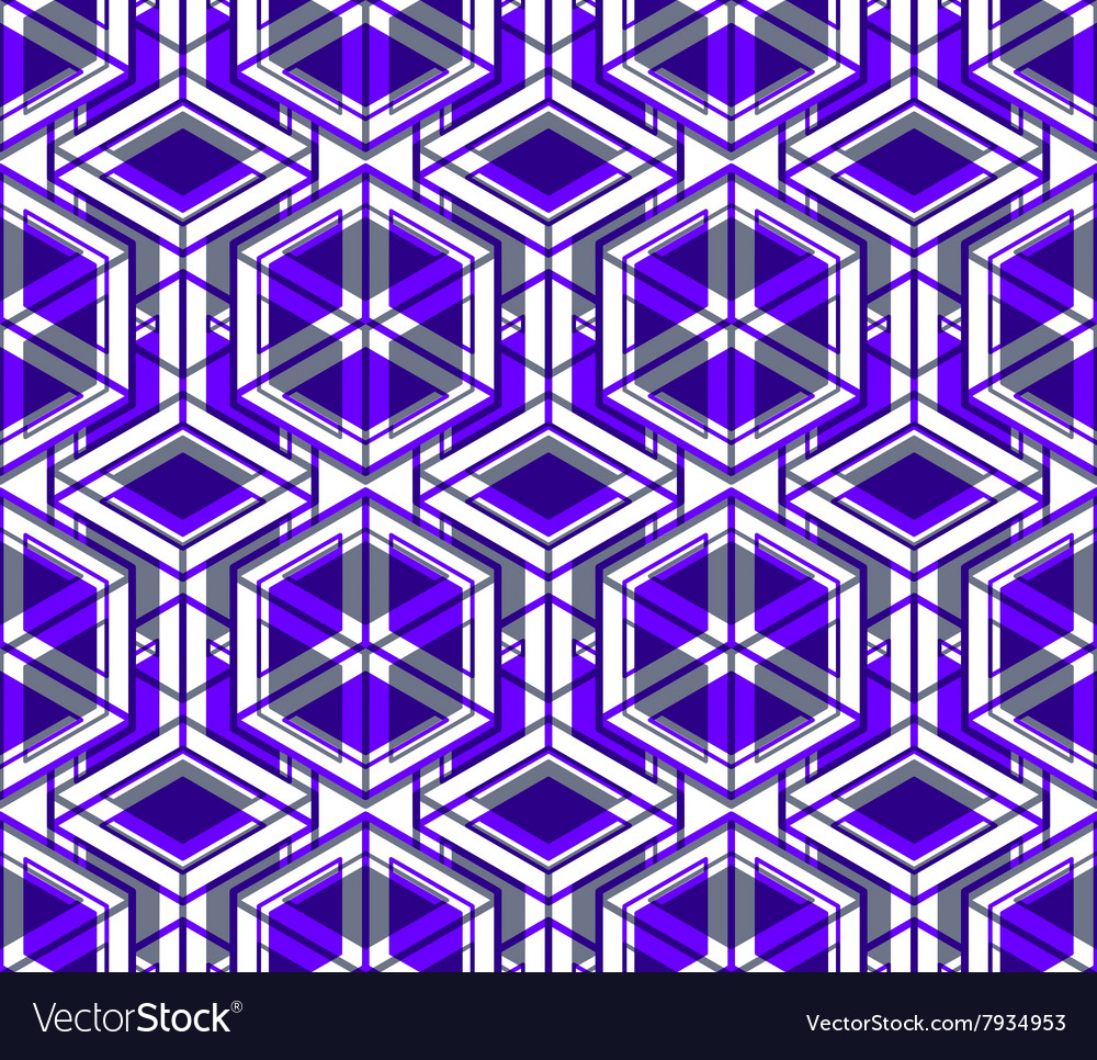 Bright Symmetric Seamless Pattern With Interweave