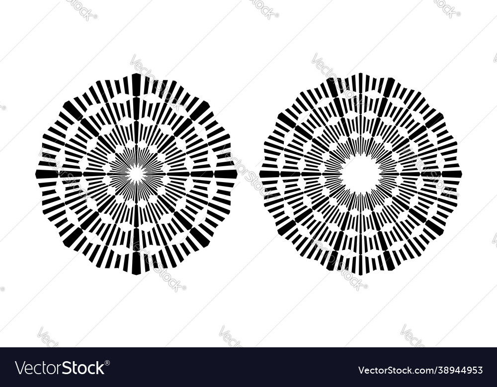 Circle patterns vector image Circle patterns