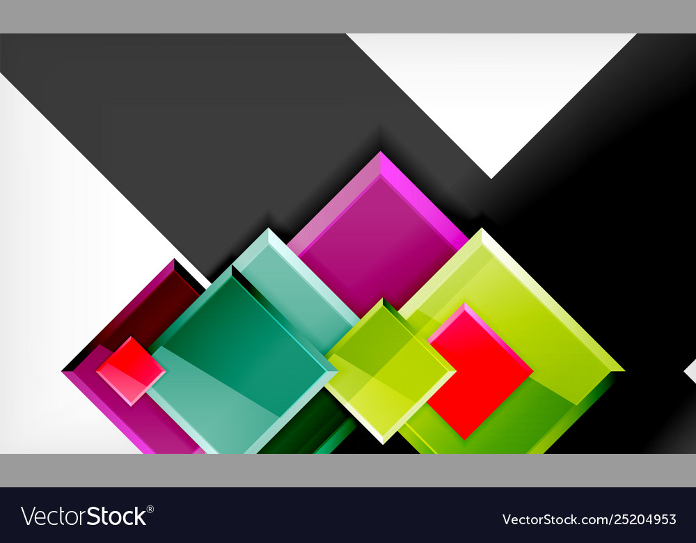 Colorful square and rectangle blocks background vector image Colorful square and rectangle blocks background