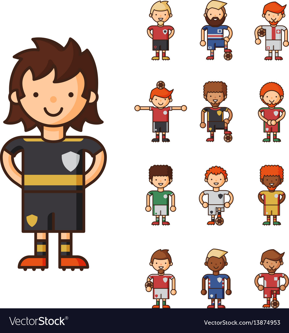 National euro cup soccer football teams vector image National euro cup soccer football teams