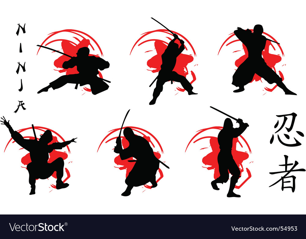 Download Ninja Royalty Free Vector Image - VectorStock