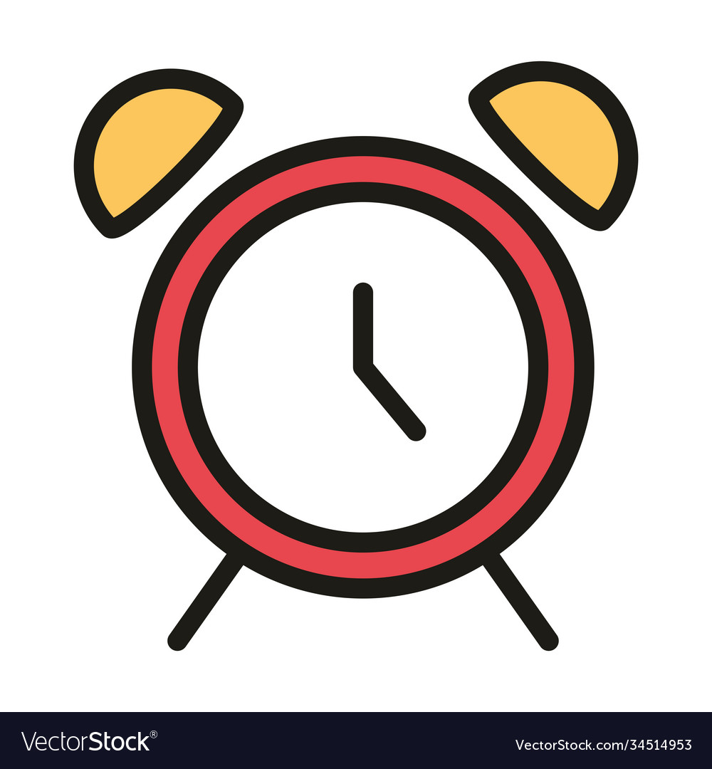 User interface alarm clock time linear and fill