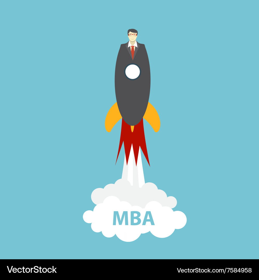 Business mba education concept trends Royalty Free Vector