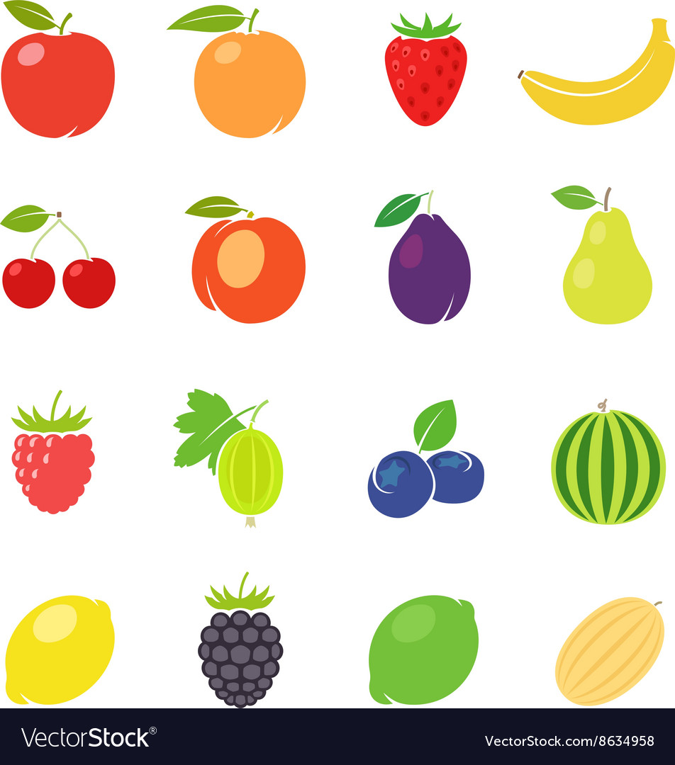 Fruits retro Royalty Free Vector Image - VectorStock