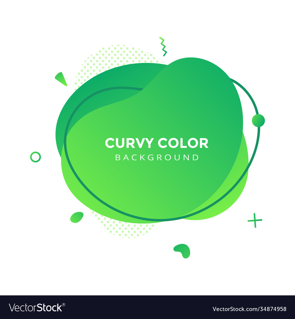 Modern liquid abstract element graphic gradient vector image Modern liquid abstract element graphic gradient