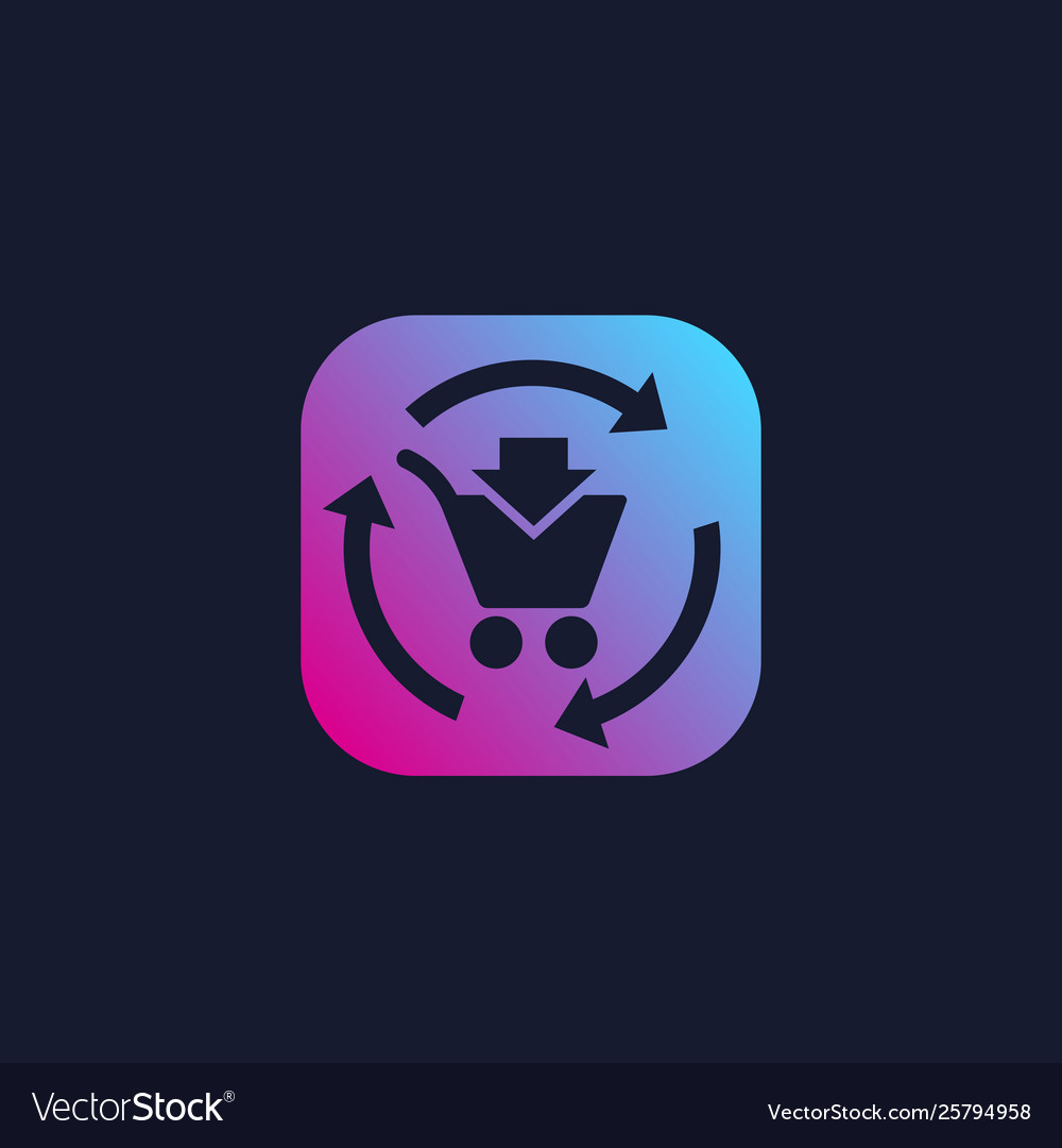 Order processing e-commerce icon