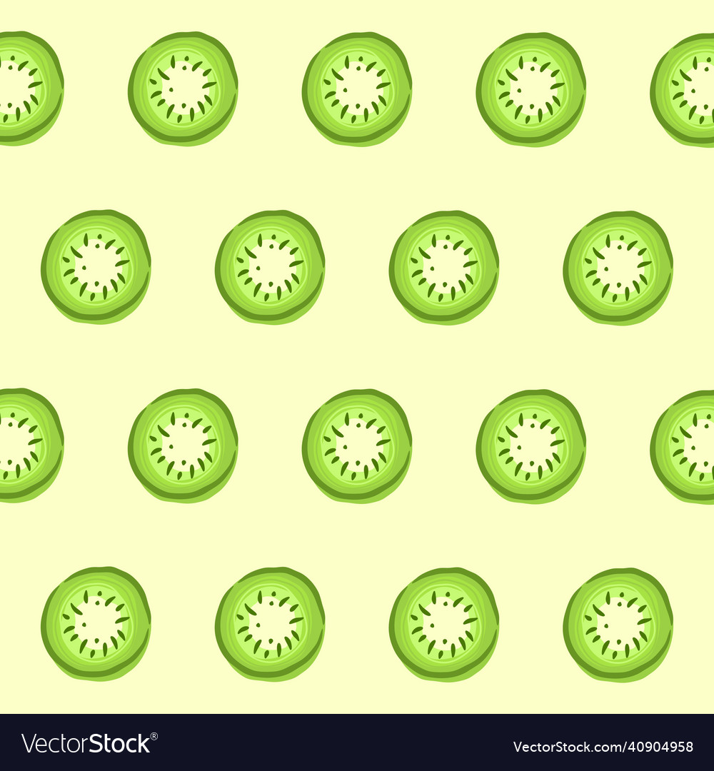 Seamless pattern with kiwi fruit background Vector Image