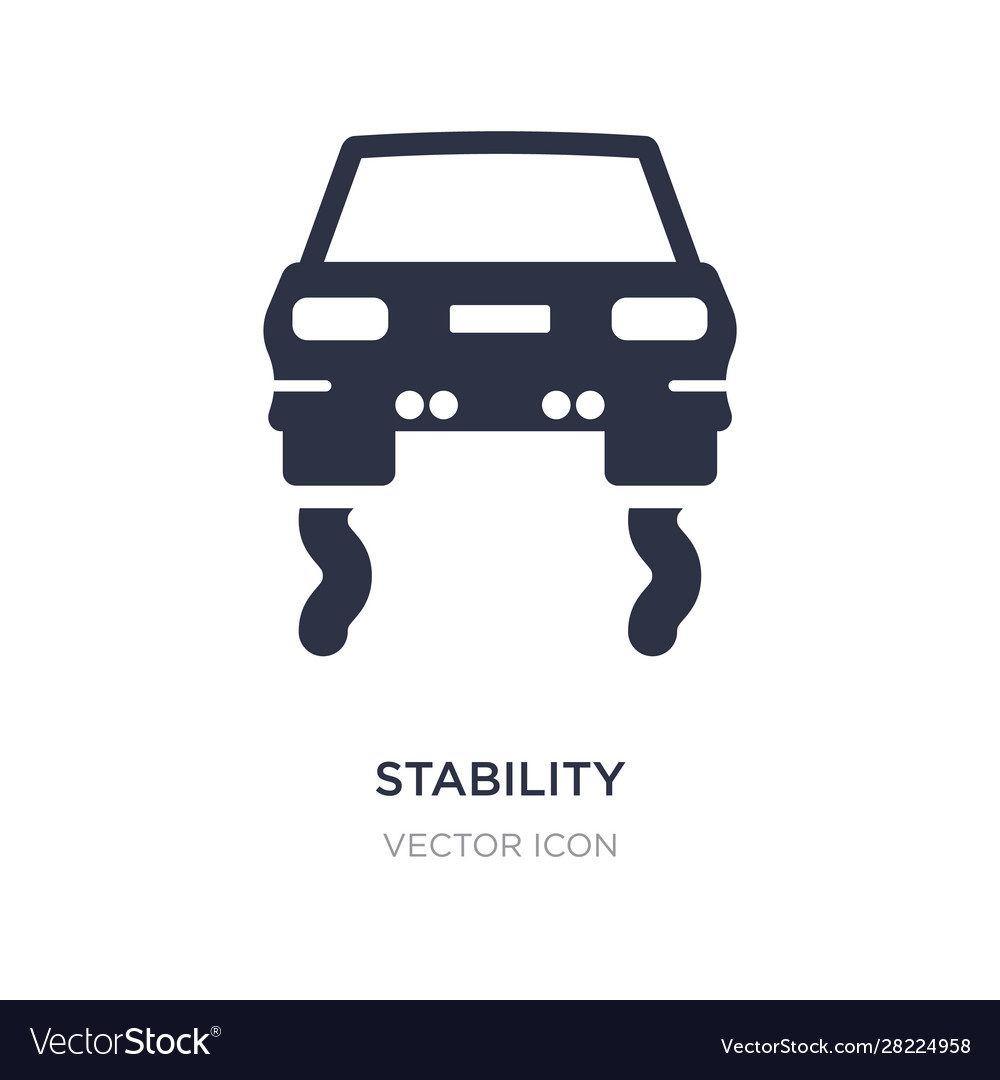 Stability icon on white background simple element vector image Stability icon on white background simple element