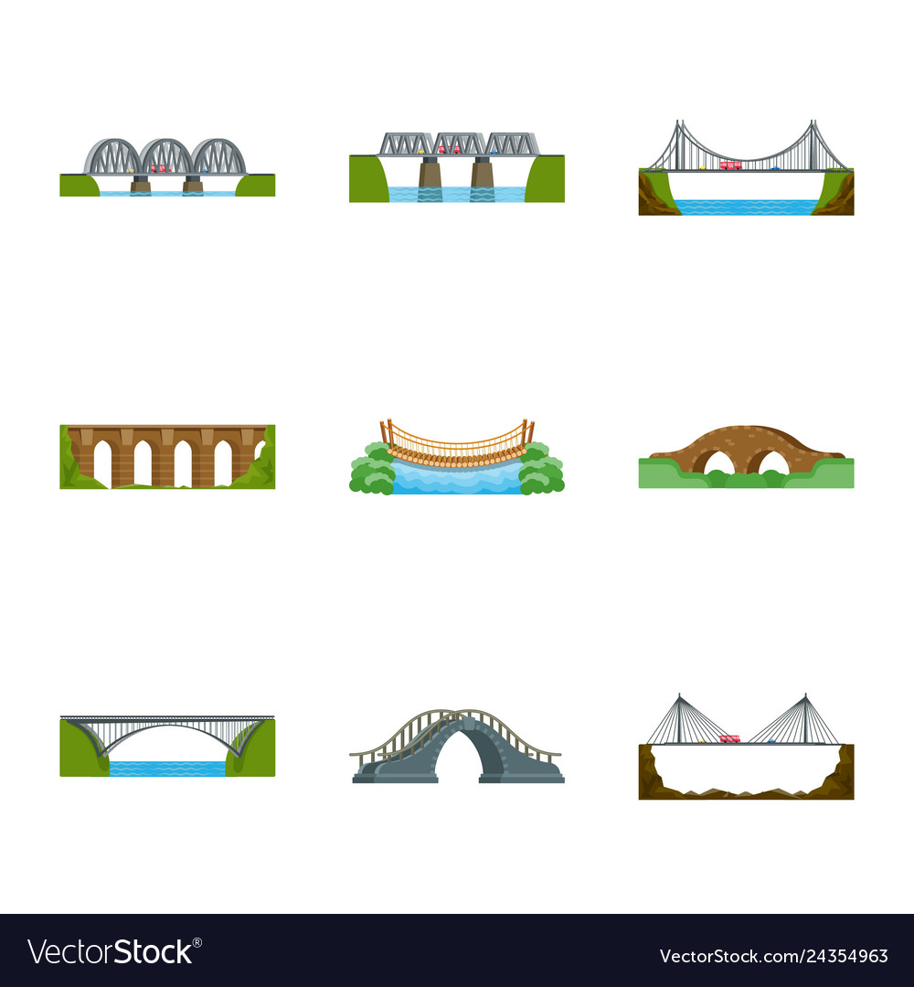 Design of bridgework and bridge icon