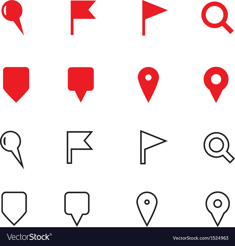 Gps and navigation icons on white background