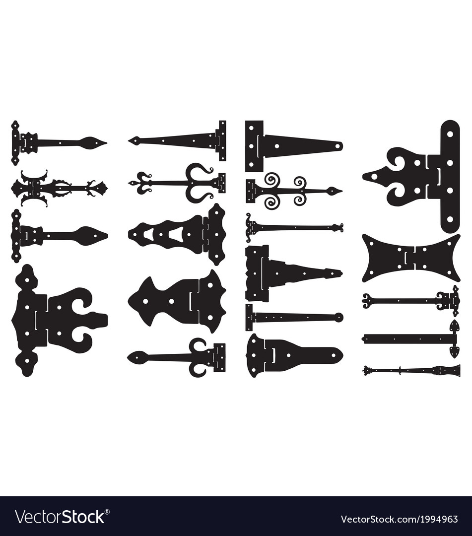 Hinges Royalty Free Vector Image VectorStock