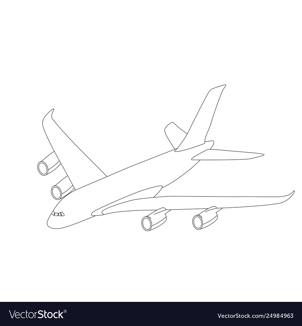 passenger plane drawing