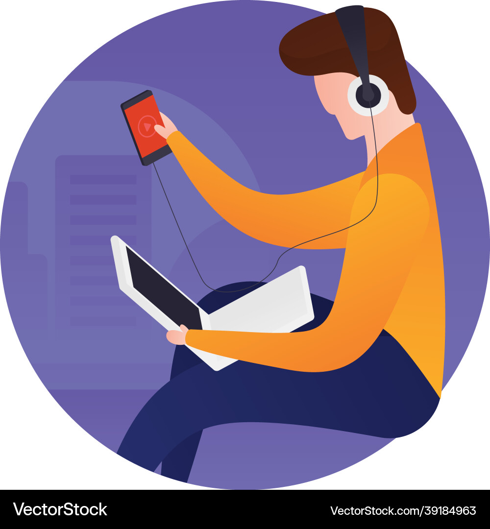 Music apps Royalty Free Vector Image - VectorStock
