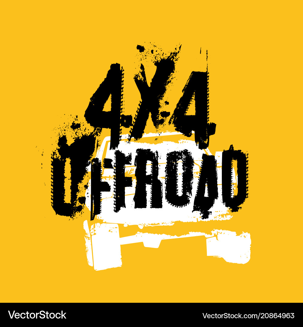 Off road image Royalty Free Vector Image - VectorStock