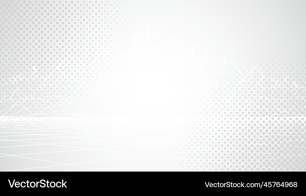 Abstract white background gray backdrop halftone Vector Image