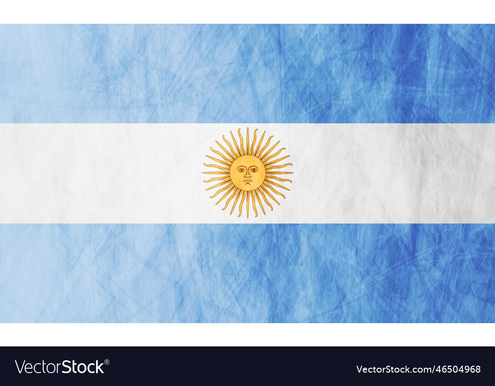 Argentinean grunge flag