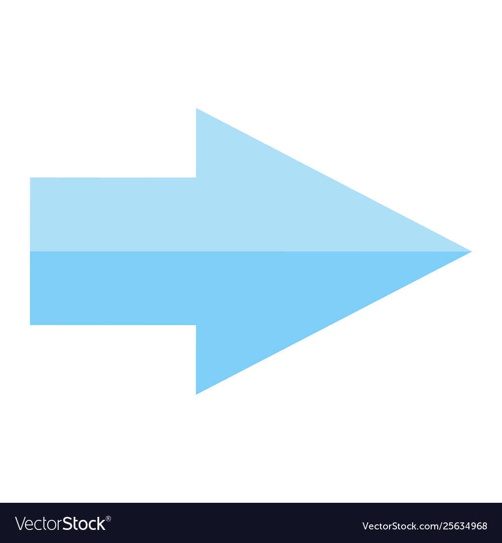 Arrow index direction isolated icon