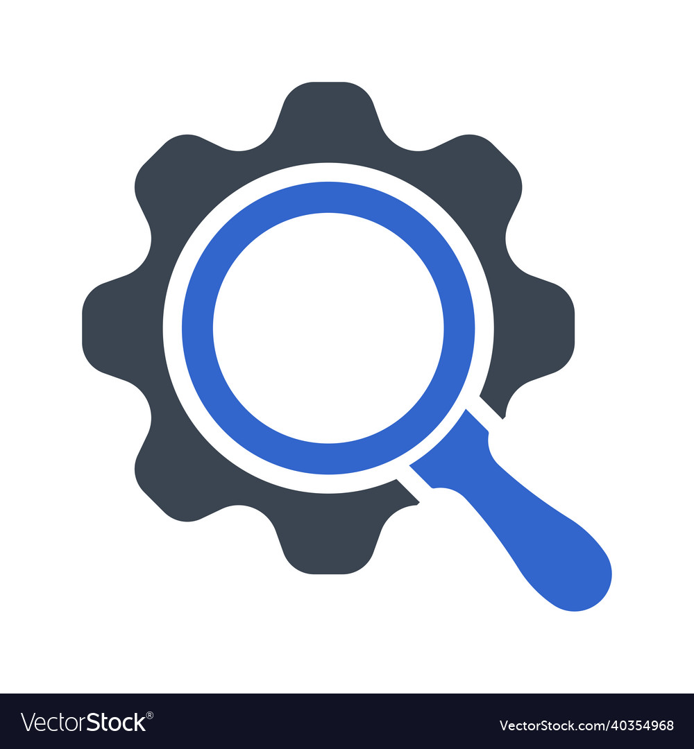 Search engine optimization icon Royalty Free Vector Image