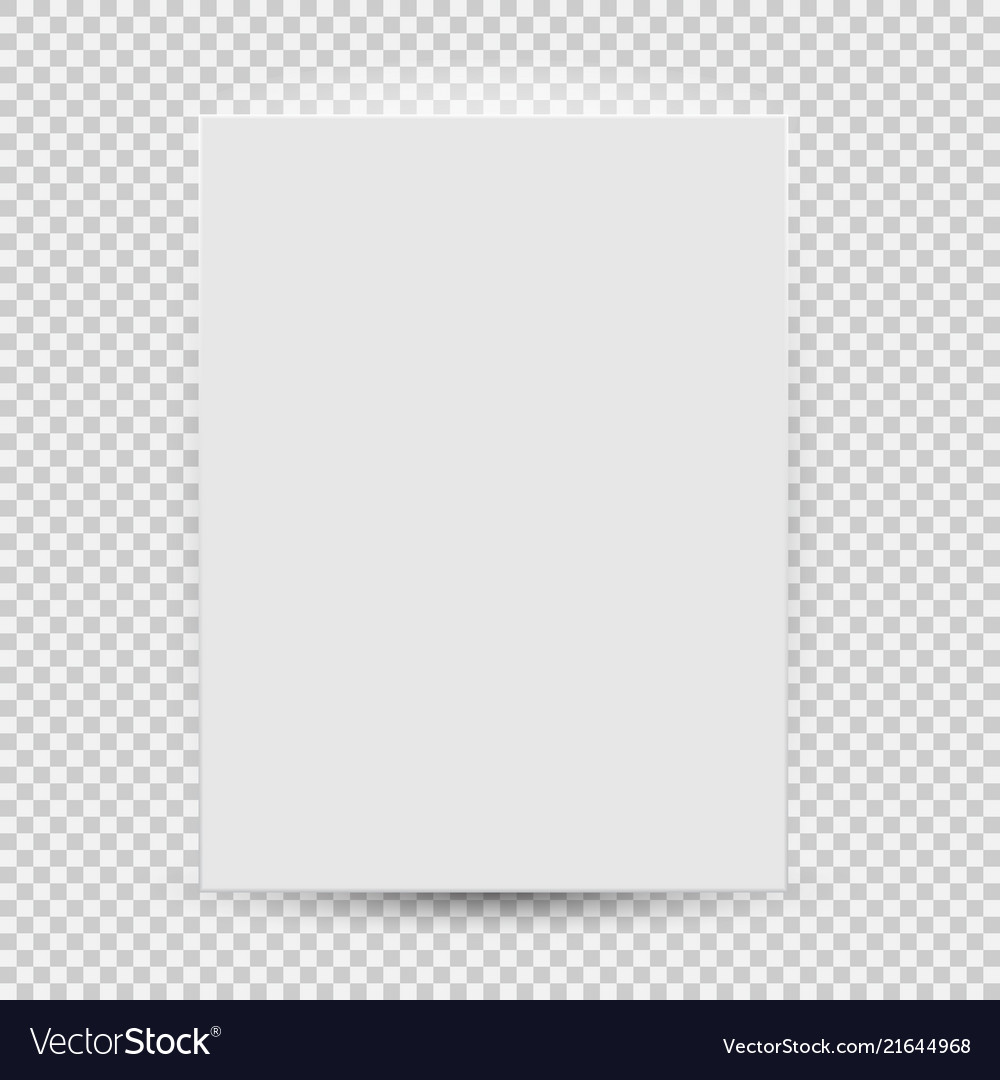 White blank model template top view with shadow vector image White blank model template top view with shadow
