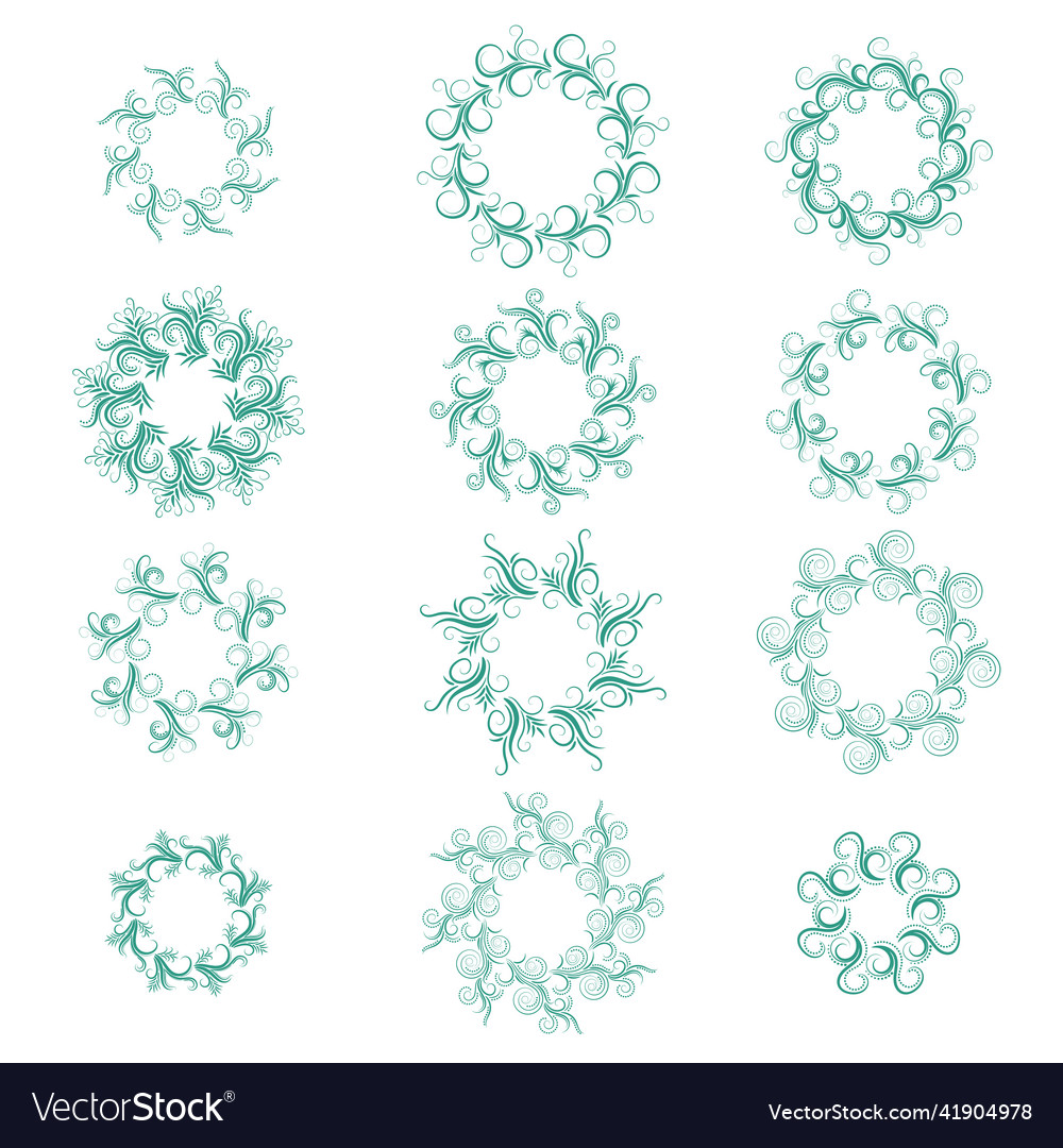 Abstract frame set vector image Abstract frame set