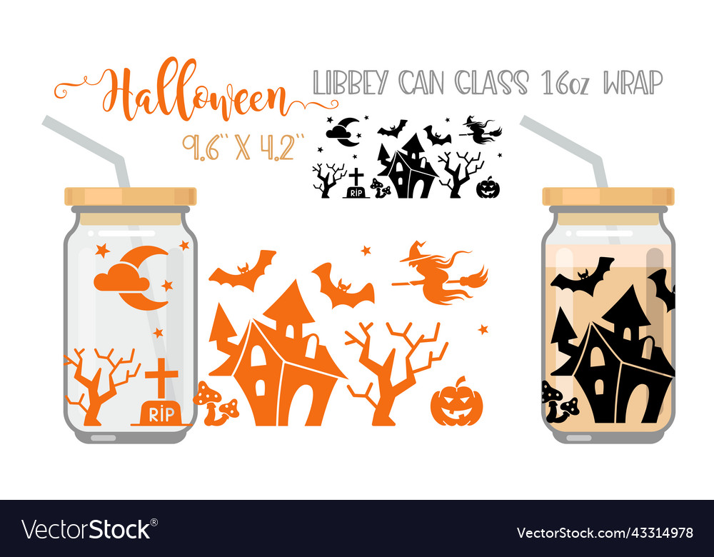 Halloween Libby Can Wrap - Spooky Print
