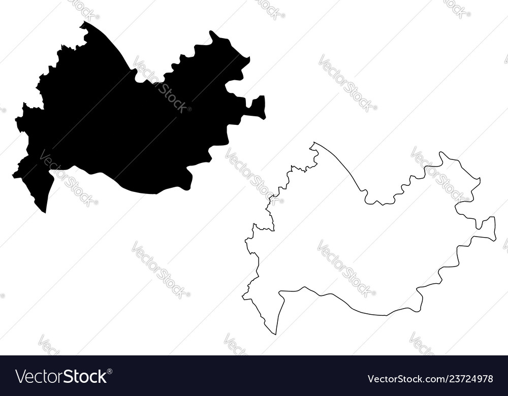 Kermanshah province map Royalty Free Vector Image