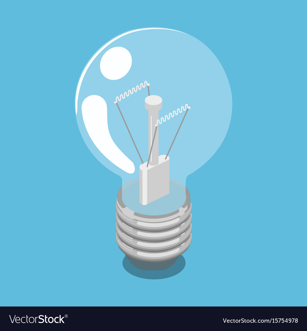 Lightbulb isometric