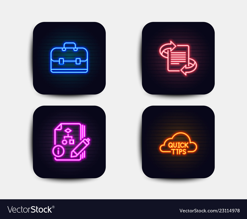Marketing portfolio and algorithm icons quick vector image Marketing portfolio and algorithm icons quick