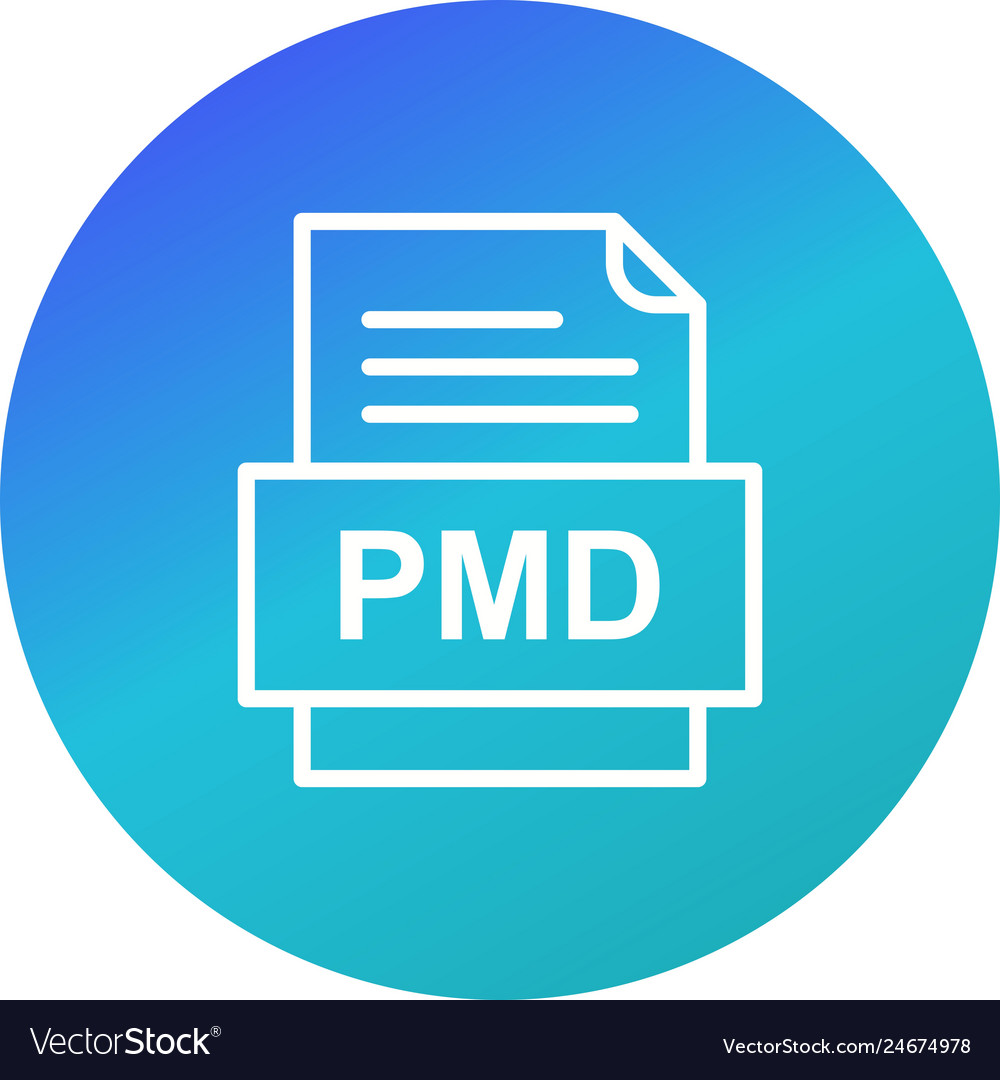 Pmd file document icon