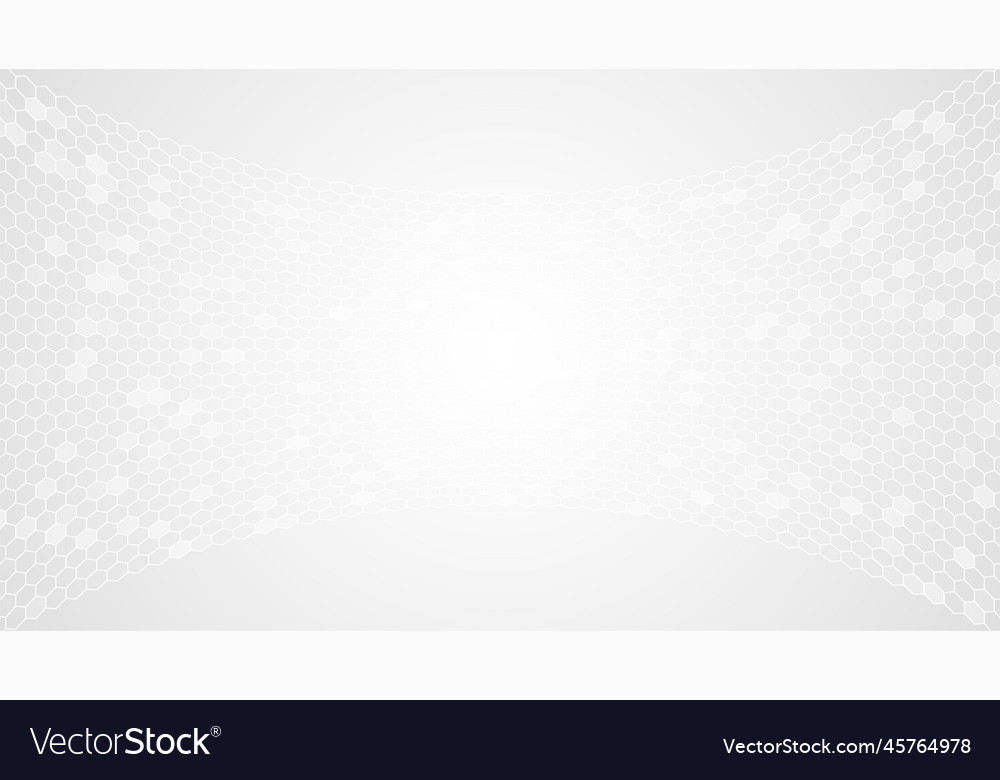 White Hexagon Pattern Background