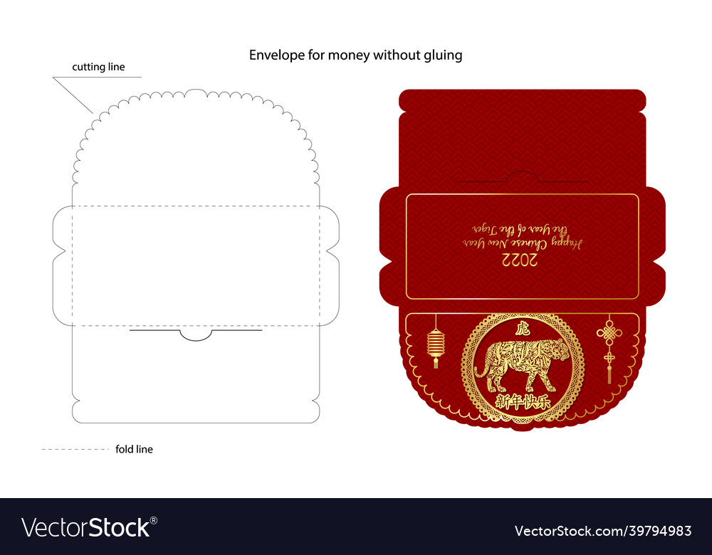 Chinese new year 2022 lucky red envelope money