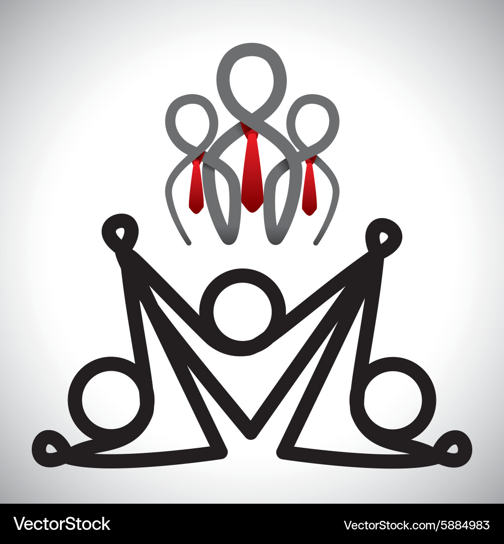 Teamwork design Royalty Free Vector Image - VectorStock