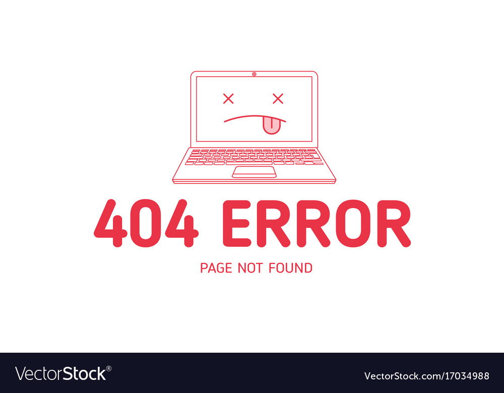 404 com fehlerzeile rot