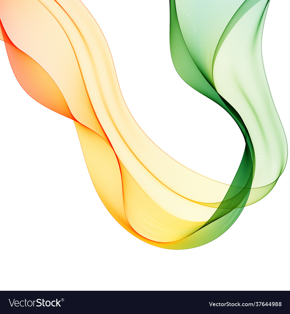 Abstract Smooth Color Wave Curve Flow Motion Vector Image