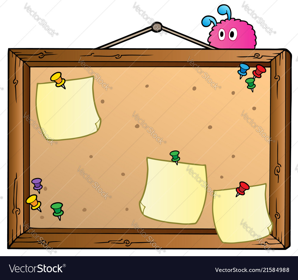 notice board pin vector