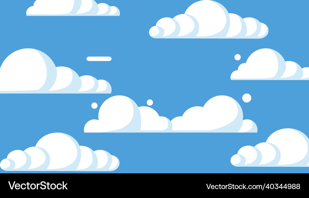 Cloud on a blue sky back ground Royalty Free Vector Image