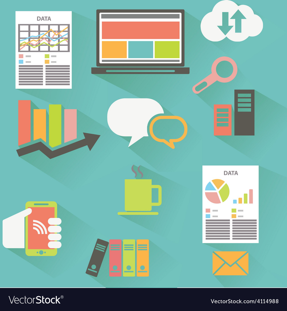 Data web Royalty Free Vector Image - VectorStock