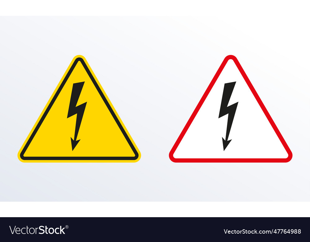 Electrical Hazard - Lightning Sign