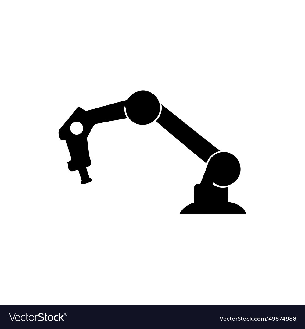 Industrial robot arm icon Royalty Free Vector Image